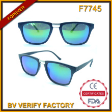 Ретро солнцезащитные очки с зеркальным объективом (F7745)